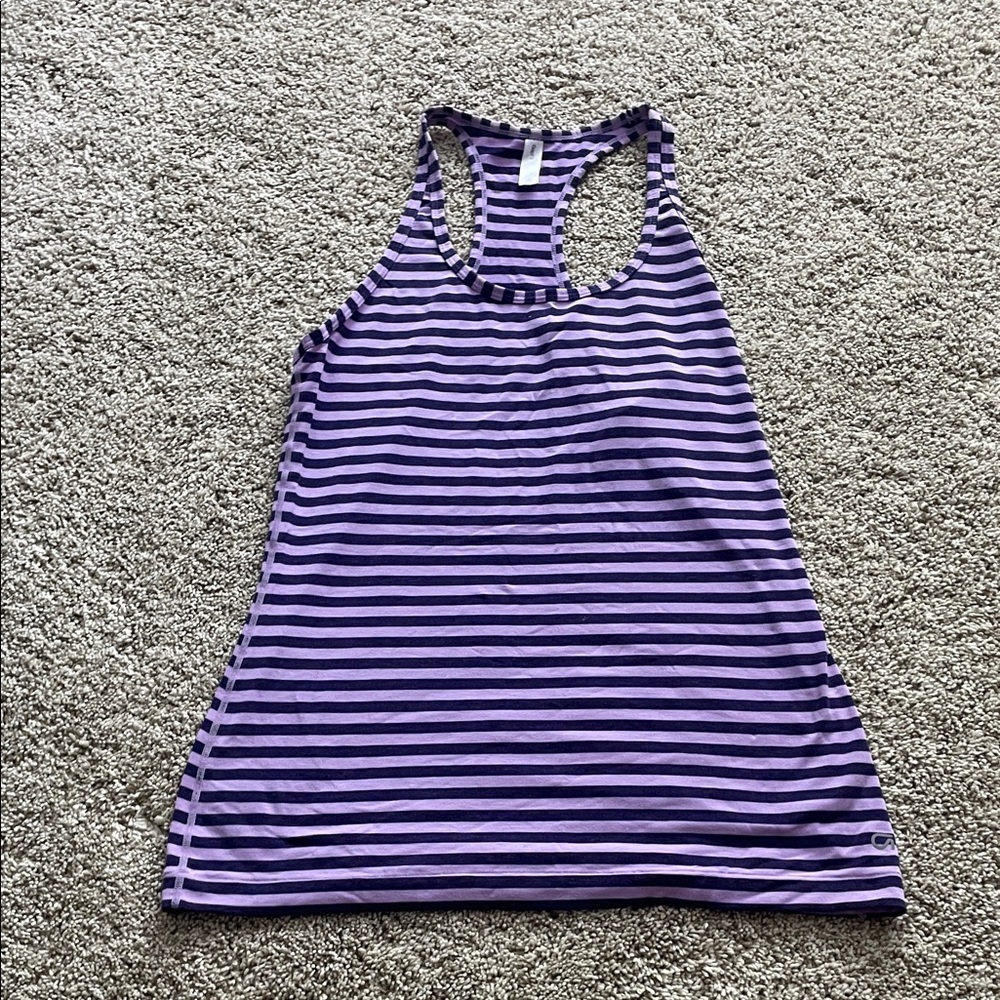 Gap Purple Striped Tank Top